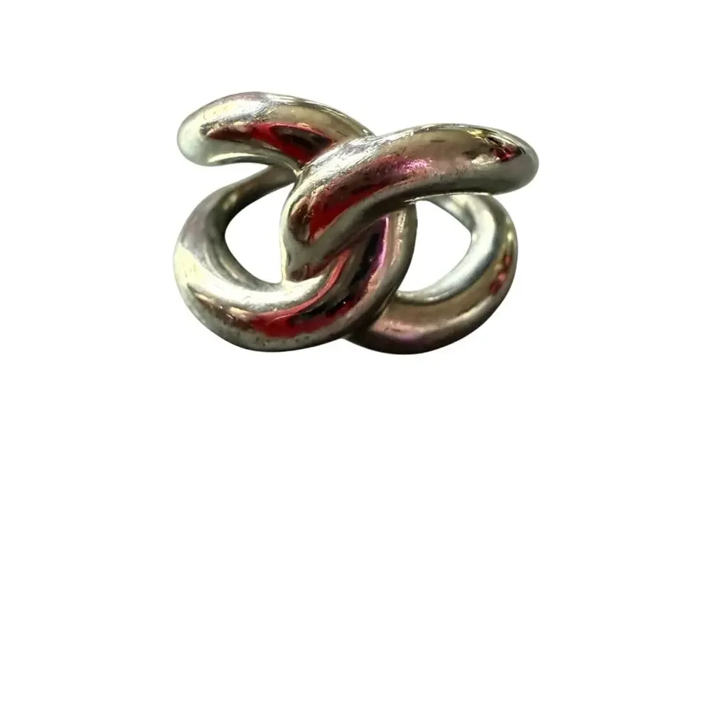 Michael Kors Silver Tone Ring Size 6.25